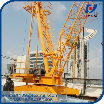 3 tony Mini Luffing Derrick Crane 15m Luffing Jib dla 150m wysokości budynków