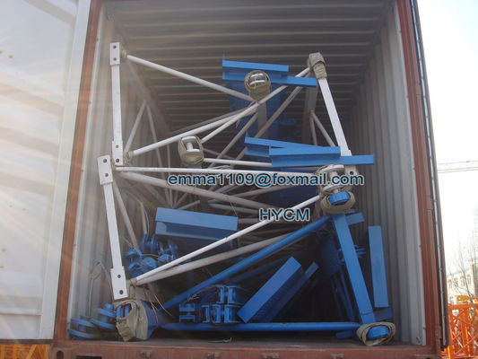 QTZ63 PT5210 Wykorzystywany do podnoszenia materiałów budowlanych żuraw wieżowy bez góry