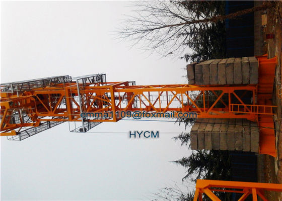 Projekty QTD160-5030 Luffing Jib Tower Crane 12t Max Load And 3.0t Tip Load