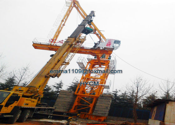 18 ton Luffing Tower Crane D5520 55m Work Jib Power Line