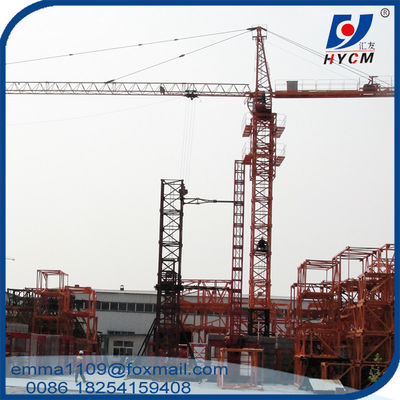 6t QTZ6012 Samoklimat Topkit wieżowy żuraw 60mts Boom z głowicą wieży
