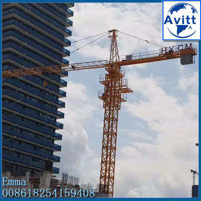 QTZ160 1600ton.m Topkit Tower Crane 12tons dla 220ft wysokości budynku