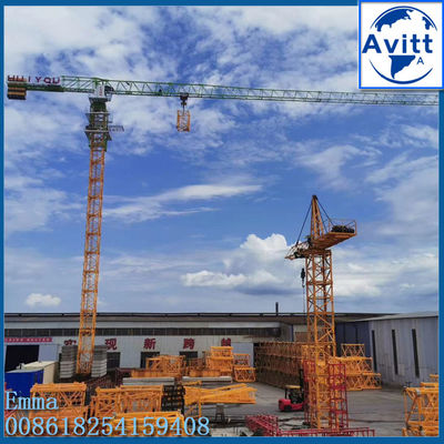 10 ton Ładunek PT6515 Topless Tower Crane 65m Jib 1,5 tony na końcu Jib 60m wysokości